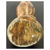 uL - Owl Statue - 9-inch-high - Bronze Patina Finish on Rock Base