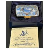 uL - Crummles & Co Hand Painted Enamel Box