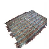 UL- Vintage Italian Silk Tapestry Paulo Sossini Fringe Edge