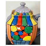 uL - Vintage Rainbow Mosaic Teapot - Made in Japan