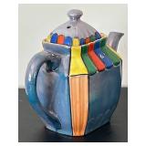 uL - Vintage Rainbow Mosaic Teapot - Made in Japan