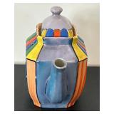 uL - Vintage Rainbow Mosaic Teapot - Made in Japan