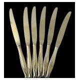 K/UL - Vintage Alvin 7-Piece Sterling-Handle Knife Set - Seamless Stainless Blades