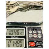 K/UL - Vintage Alvin Sterling Dinner Forks - Sterling Silver Flatware