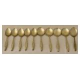 K/UL - Vintage Alvin Sterling Spoons - 12-Piece Flatware Set (Lot of 12)