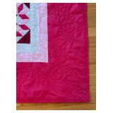 UL - River Rocks Pattern Vintage Quilt - 87 x 102 in