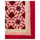UL - River Rocks Pattern Vintage Quilt - 87 x 102 in