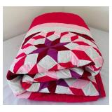 UL - River Rocks Pattern Vintage Quilt - 87 x 102 in