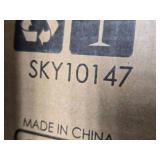 Galvanized Blade 2-Wheel Snow Pusher w/ Adjustable Handle - 36in