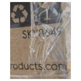 Pretend Play Wooden Farmhouse Kitchen Set w/ Storage, Clicking Knobs, 5 Accessories - Ocean