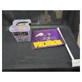 Vikings Flag and Cornhole bags