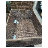 NEW 3 Woven Stackable Baskets