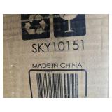 2-Wheel Snow Pusher w/ Adjustable Handle, Reflective Tape - 48in, Silver, Retail $149.00