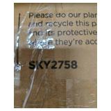 Folding Portable Gray Mattress Topper w/ Plush Foam - 4in, Twin