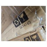 3-Panel Simple Steel Mesh Fireplace Screen w/ Worn Finish - 47.5x27.25in