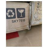 Large Water Hyacinth Double Laundry Hamper Basket w/ 2 Liner Bags, Gray