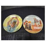 2 Decorative Fishing Plates