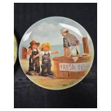 2 Decorative Fishing Plates