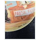 2 Decorative Fishing Plates