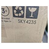 35in Kids Outdoor Plastic Sport Toboggan Winter Snow Sled Board w/ Pull Rope, 2 Handles - Pink