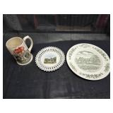 2 Vintage Decorative Plates and 1 Mug