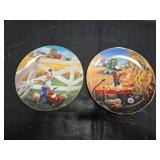 2 Vintage Decorative plates