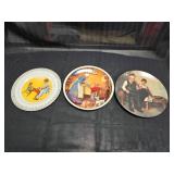 3 Vintage Decorative plates