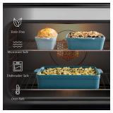 3-Piece Ceramic Bakeware Set, Stoneware Baking Dishes, Casserole Serving Set Beige