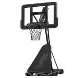 Adjustable 4.4-10ft Basketball Hoop, w/ Shatterproof Backboard, Ball Return, Retail $229.00
