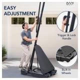 Adjustable 4.4-10ft Basketball Hoop, w/ Shatterproof Backboard, Ball Return, Retail $229.00