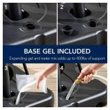 Adjustable 4.4-10ft Basketball Hoop, w/ Shatterproof Backboard, Ball Return, Retail $229.00