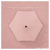 Outdoor Market Patio Umbrella w/ Push Button Tilt, Crank Lift - 7.5ft, Rose