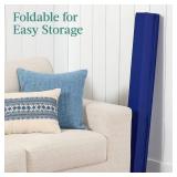 8ft Folding Floor Balance Beam 2-Panel for Gymnastics Practice, Exercise - Royal Blue