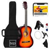 Beginner Acoustic Guitar Set w/ Case, Strap, Extra Strings - 38in