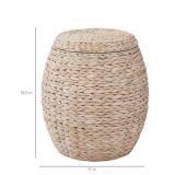 Multipurpose Hyacinth Storage Tote Basket