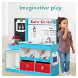 Pretend Play Doctor's Office, Kids Wooden Toy Set w/ Accessories Included