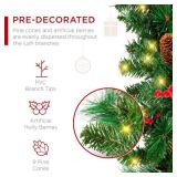 9Ft Pre-Lit Christmas Garland W/ 2-In-1 Led Lights