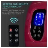 Reflexology Shiatsu Foot Massager w/ High-Intensity Rollers, Remote Control, Burgundy
