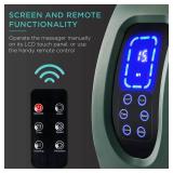 Reflexology Shiatsu Foot Massager w/ High-Intensity Rollers, Remote Control, Dark Green