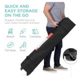 One-Person Setup Instant Pop Up Canopy w/ Case, 4 Weight Bags - 10x10ft, Pink