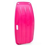 35in Kids Outdoor Plastic Sport Toboggan Winter Snow Sled Board w/ Pull Rope, 2 Handles - Pink