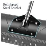 24' Snow Pusher, Heavy Duty Hand Plow - Black