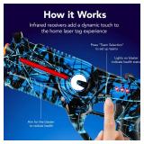 Set of 4 Rechargeable Laser Tag Blasters w/ Docking Station, No Vests Needed, Graffiti Red/ Blue/ Green/ Yellow