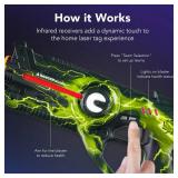 Set of 4 Rechargeable Laser Tag Blasters w/ Docking Station, No Vests Needed, Yellow/ Green/ Teal/ Pink