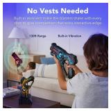 Set of 4 Rechargeable Laser Tag Blasters w/ Docking Station, No Vests Needed, Yellow/ Green/ Teal/ Pink