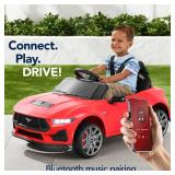 12V Kids Ride-On Car Officially Licensed Ford Mustang w/ Remote, 2 Speeds, Red