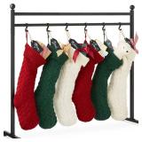 Christmas Stocking Stand, Decor Display w/ Name Tags, Chalk Marker- 3ft