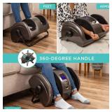 Reflexology Shiatsu Foot Massager w/ High-Intensity Rollers, Remote Control, Burgandy