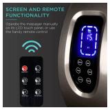 Reflexology Shiatsu Foot Massager w/ High-Intensity Rollers, Remote Control, Burgandy