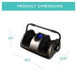 Reflexology Shiatsu Foot Massager w/ High-Intensity Rollers, Remote Control, Burgandy